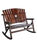 Leigh Country Char-Log Double Rocker w/Star