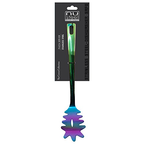Nu Steel TG-RBWCWN-PSTA 1.8 Mm Crown Pasta Server, Rainbow