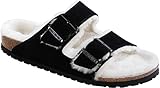 Birkenstock Sandals ''Arizona Fur'' from Leather/Fur in Black with a regular insole
