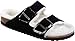 Birkenstock Sandals ''Arizona Fur'' from Leather/Fur in Black with a regular insole