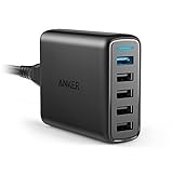 Anker Quick Charge 3.0 51.5W 5-Port USB Wall Charger,... Anker Quick Charge 3.0 51.5W 5-Port USB Wall Charger,...