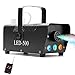 Fog Machine with LED Lights in Red, Blue, Green, softeen Portable 3 Colors 500W Smoke Machine with Preheating Indicator Light and Wireless Remote Control for Party Christmas Halloween Stage
