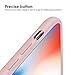Sahiyeah DGM5134 iPhone X Case, Soft Liquid Silicone Protective Cover Smooth Shockproof Drop Proof Shell for iPhone X/10 5.8in,Pink