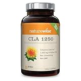 NatureWise CLA 1250, High Potency, Natural Weight Loss Exercise Enhancement, Increase Lean Muscle Mass, Non-Stimulating, Non-GMO, Gluten-Free, 100% Safflower Oil, 90 count
