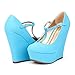 DREAM PAIRS HEIGHT Womens Mary-Jane T-Strap Wedge Platform Pumps Shoes