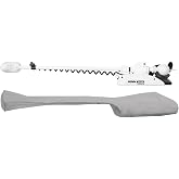 Oceansouth Trolling Motor Cover for Minn Kota Riptide Terrova &ndash; Marine-Grade AtlasXPRO PVC &ndash; Fits 54" to 100" Shaft Lengths &ndash; 5 Sizes &amp; 3 Colors (Gray, 60" Leg)