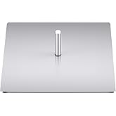 Yaocom Feather Flag Base, Steel Plate Stand for Swooper Flag Pole, Silver | 12in x 12in Steel Plate, 0.65in Fixing Pin, Indoor Outdoor Display, Stable Flag Support, For Feather Swooper Flags