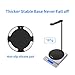 Full Aluminum Headphone Stand Headset Holder- Gaming Headset Holder with Thick Leather Pad Non-Slip Silicone Earphone Stand for All Headphone Sizes, Black