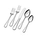 International Silver Adventure 51-Piece Stainless Steel Flatware Set with Serving Utensils and Extra Teaspoons, Service for 8