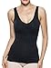 Beilini Women's Tank Top Cami with Tummy Firm Control Shaper Feature Black L