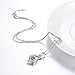 ELDA & CO. Blue Topaz Necklace for Wife Mom Daughter Birthday Gifts Forever Love Infinity Sterling Silver Fine Jewelry