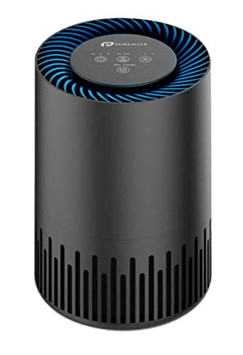 PureMate Air Purifier for Home, Quiet Air Cleaner with True HEPA Filter with 4 Speeds and Sleep Mode, Night Light, Odors Dust Mold for Allergens Smokers Pollen Pet Hair