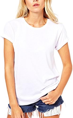 Macoking tシャツ レディース 無地 半袖tシャツ タイト 速乾 クルーネック シンプル スポーツウェア カジュアル ファッション 厚手 綿100% 8色展開