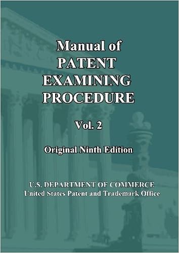 Amazoncom Manual Of Patent Examining Procedure 9th Ed - 