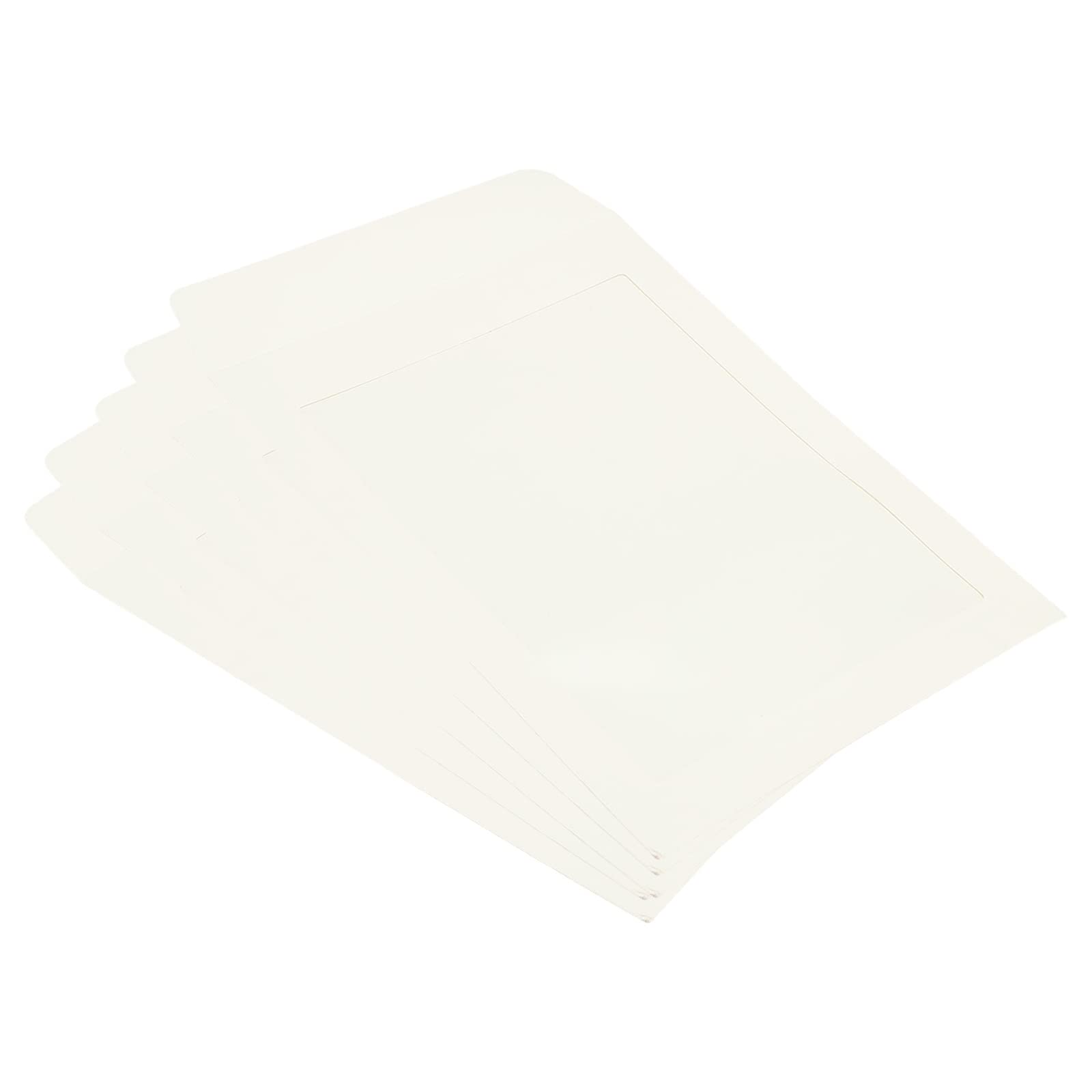 YOKIVE 10 Pack Full-Face Window Envelopes, A5 Clear Single-Side Window | Mailing Document Photo Letter, Great for Business Office(White)