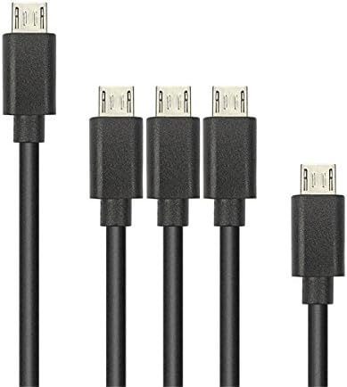 Micro USB Cable , Premium Micro USB Cables in Assorted Lengths High Speed USB 2.0 and Charge Cables(1X1ft +3X3ft +1X6ft)