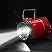 LED Camping Lantern, IRuiYinGo Rechargeable Solar Lantern Flashlight Ultra Bright Hand Tough Lamp (Red Color) - Great Light for Camping / Hiking / Fishing / Backpacking / Outdoor