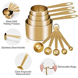 GuDoQi Measuring Cups and Spoons Set of