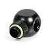 Barrow G1/4" 3-Way Ball Fitting, Rotary, Black