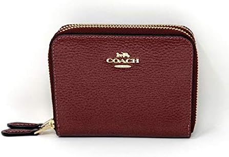 coach double zip around wallet