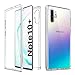 VVUP for Galaxy Note 10 Plus Case Clear Slim Full Body Coverage Rugged Case Protection with Transparent Built-in Screen Protector Case Cover 6.8