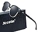 Joopin Semi Rimless Polarized Sunglasses Women Men Retro Brand Sun Glasses