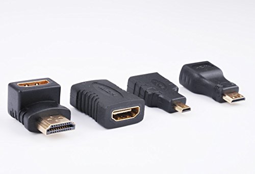 HDMI Cable Coupler Gold plated HDMI Cable Connector hdmi cable adapter 1.4V Supports 3D & 4K Resolution (4pack suit)