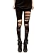 SUNNOW® Sexy Women Split the Skinny Jeggings Black Stretch Leggings Tights Leggings (Black), One Size