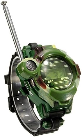 Fdrirect 2 pcs 150M Watches Walkie Talkie 7 in 1 Children Watch Radio Multifunction Outdoor Interphone Toy Magnifier Nig