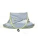 Large Baby Portable Beach Play Tent Provide UPF 50+ Sun Shelter,Baby Travel Bed with Sleeping Pad,Cooling Mat and 2 Pegs,Lightweight Pop Up Baby Mosquito Net by Summery