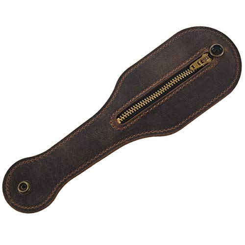 Monland New Leather Racket Boston Coin Coin Pocket Thick Leather Men and Women Defense Multi-Functional Storage