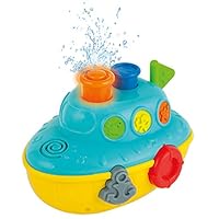 KiddoLab Musical Bath Boat. Floating Water Toy with Flashing Lights. Bath Toys for Toddlers for Baby Bathtub Playtime Fun! 12 Months+