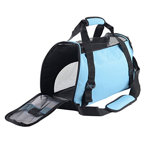 ECBUY Portable Pet Carrier Dog Cat Pet Carrier Airline Approved Under Seat Travel Pet Carrier