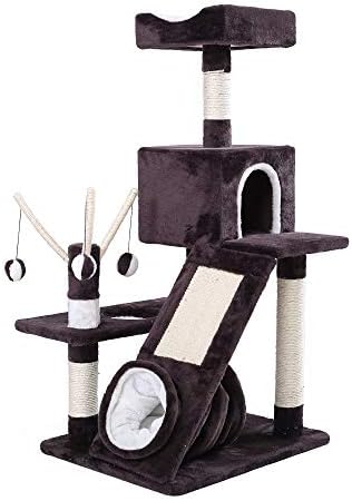 Ds ペットおもちゃ 多層猫登山フレーム付きトンネル猫スクラッチボード猫ジャンププラットフォーム猫