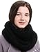 HH HOFNEN Women Solid Knit Infinity Scarf Soft Warm Scarves Thick Knitted Winter Warm Infinity Scarf