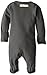 L'ovedbaby Unisex-Baby Organic Cotton Footed Overall, Gray, 0/3 Months