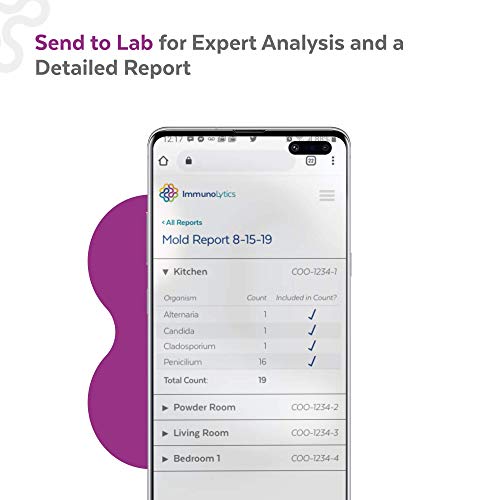 ImmunoLytics DIY Mold Test Kit Easy to Use Precise Mold Detection and Identification 3 Swab