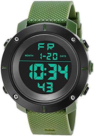 Blueyouth Casual Watch for KAK Men's Sports Diving Watch 30 Meters Electronic LED Watch Fashionable Casual Watches