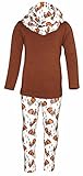 Unique Baby Girls 3 Piece Thanksgiving Fun Turkey Print Legging Set