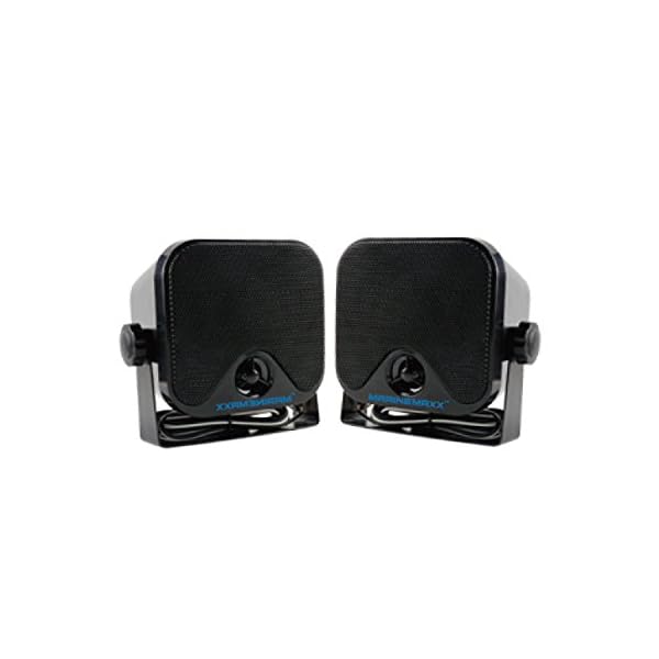 4-Heavy-Duty-Waterproof-Boat-Marine-Box-Outdoor-Speakers-Surface-Mounted-for-Skid-Steer-ATV-UTV-RZR-Golf-Cart-Tractor-Powersports-Boat-Motorcycle