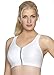 Glamorise Women's Plus-Size High Impact Magiclift Zipper Sport Bra, White, 42DD