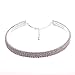 Clear Rhinestone Crystal Choker Necklace Wedding Collar Necklace Birthday Jewelry
