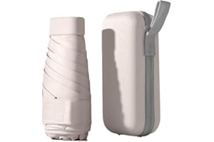 miliyadexin Mini Umbrella for Travel, Small Umbrella for Purse with Case for Sun and Rain, Sun Umbrella with UV Protection, Lightweight & Compact Umbrella for Women Men Kids