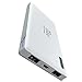 Portable Charger, Zhicity 10,000mAh Power Bank External Battery Pack Travel Battery Ultra Lightweight White
