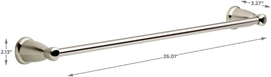 Franklin Brass KIN5PC-SN Kinla 5-Piece Bath Hardware, Satin Nickel Towel Bar Accessory Set, Kit - - 
