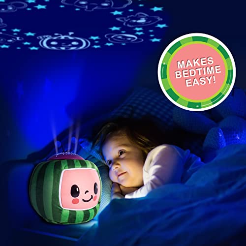 Official Musical Projector Night Light Soft Plush Melon Body Plays Bedtime Songs