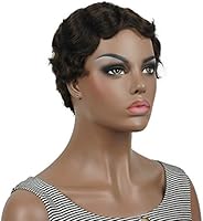 Aimole Short Finger Waves Hairstyles 100 Human Hair For Women