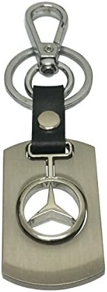 Daiden Chrome Metal Keychain Key Chain Ring Keyring Keyfob Key Holder for Mercedes Driver Car Enthusiast Automotive