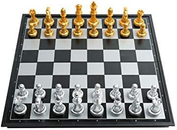 Amazon.com: Ajedrez HAOT, portátil, blanco y negro, magnético, plegable, para adultos y niños, para entrenamiento de estudiantes, ajedrez (negro, 25 9.8 – 0.8 in) (color: negro, tamaño: mediano), Negro, L: Home \u0026 Kitchen