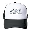 SAXON13-For-Men-Women-Baseball-caps-Mesh-Back-B-Boy-Evolution-Hat-Caps-Black